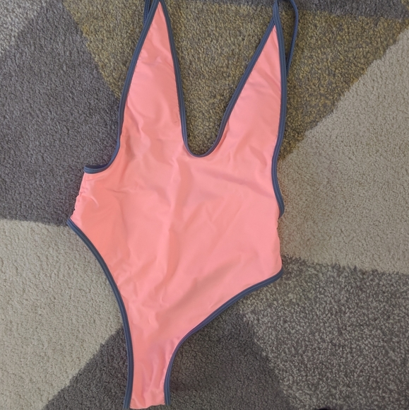 Other - Sexy Coral Deep-V Monokini New - Fits S/M